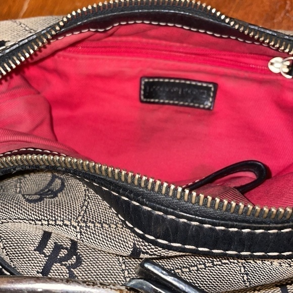 Dooney & bourke women’s purse shoulder bag Vintage logo black tan classic - Picture 7 of 12